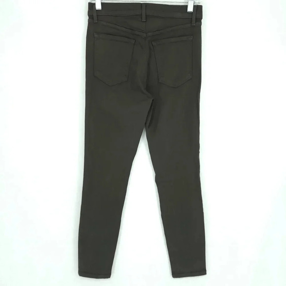 J Brand Alana Jeans in Coated Ivy Vine - Picture 3 of 8